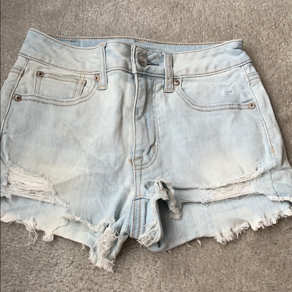 ripped jean shorts